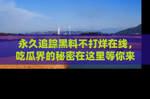 永久追踪黑料不打烊在线,吃瓜界的秘密在这里等你来发现!
