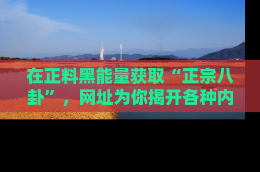 在正料黑能量获取“正宗八卦”,网址为你揭开各种内幕故事!