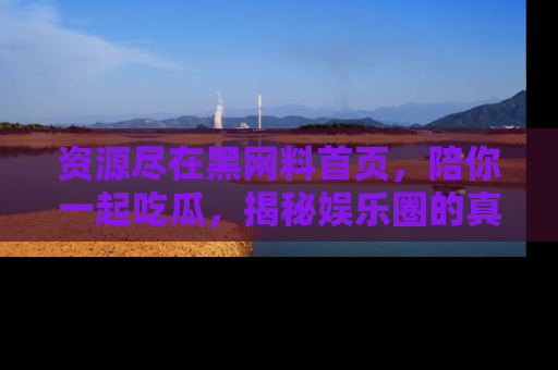 资源尽在黑网料首页,陪你一起吃瓜,揭秘娱乐圈的真实内幕